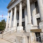 Passaic County Courthouse entrance representing Graves Act gun charge criminal defense litigation in Paterson NJ